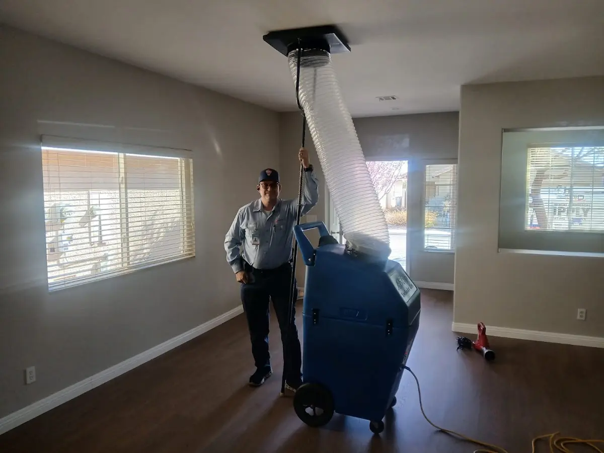 Professional Dryer Vent Cleaning work inside a Clarksville home